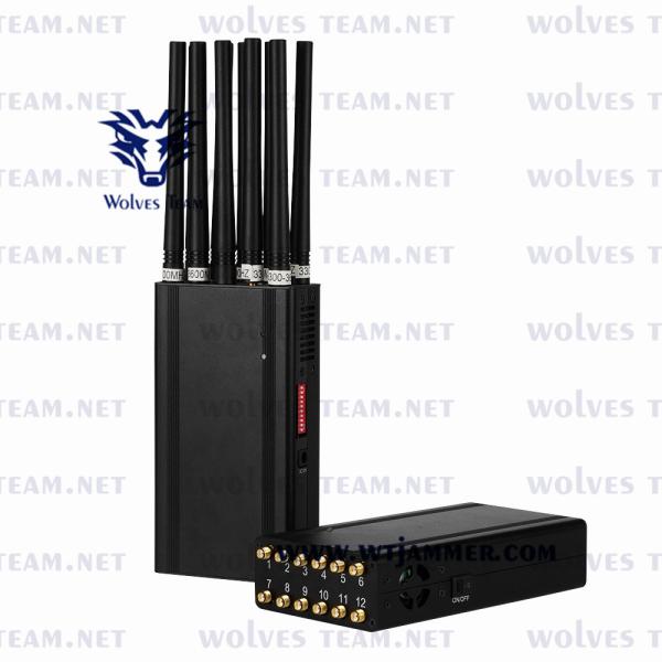 Mobile Phone Signal Jammer Handheld GSM 3G 4GLTE 4GWimax 5G Signal Jammer 30 meters range