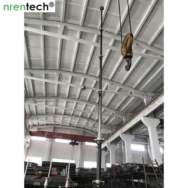 9m lockable pneumatic telescopic mast 70kg payloads NR-2200-9000-70L