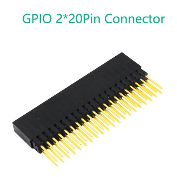 (40Pin) дополнительный высокорослый женский штабелируя заголовок 2x20-Pin для модели B+ Pi 2 Pi A+ Pi поленики, 3 4B с акриловым основанием
