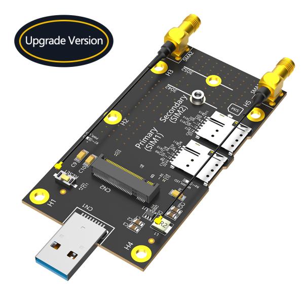 PCI Express Gen 3.0 8 Gbps NGFF M.2 на USB 3.0 адаптер с двойным слотом для SIM-карты NANO
