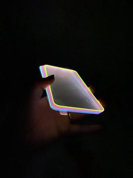 Protector de tela 3D luminoso para telefone celular para iPhone 13 Pro 14 Pro