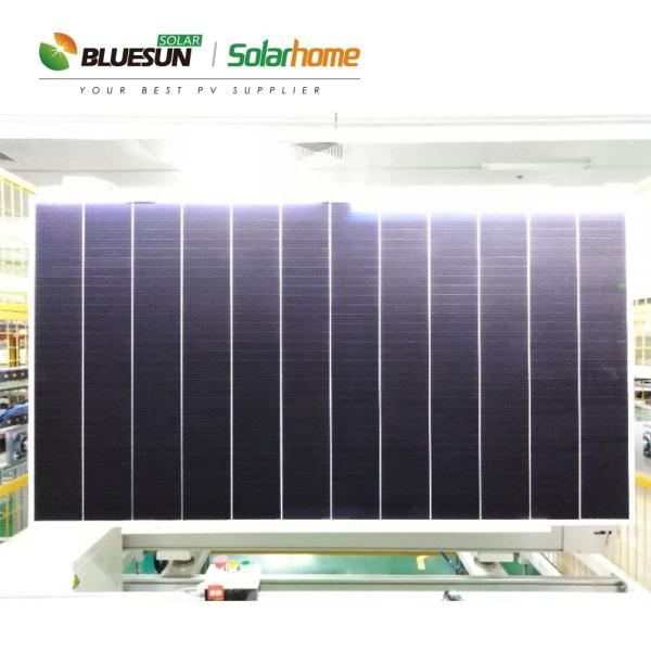 Bluesun HJT 500w 510w 520w 530w Shingled Sun Power Solar Panel Bificial in Good Price