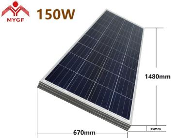 Polycrystalline Silicon Pv Panels Crystalline Solar Cell High Module Conversion Efficiency
