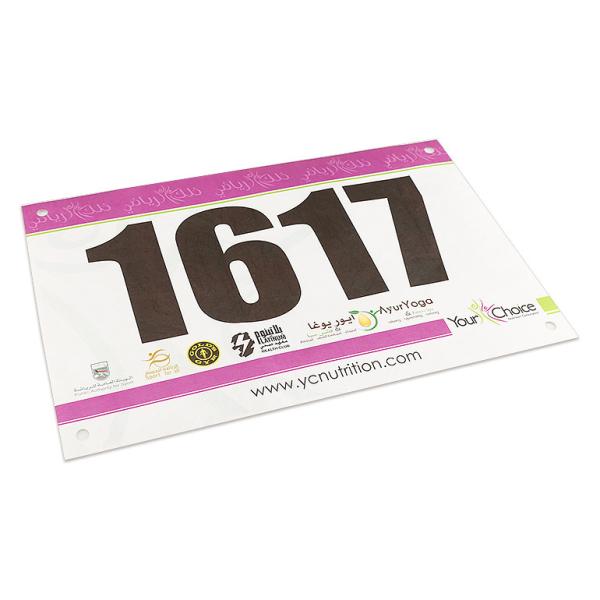 Tyvek Paper Marathon Running Bib For Races Event Tearproof Waterproof