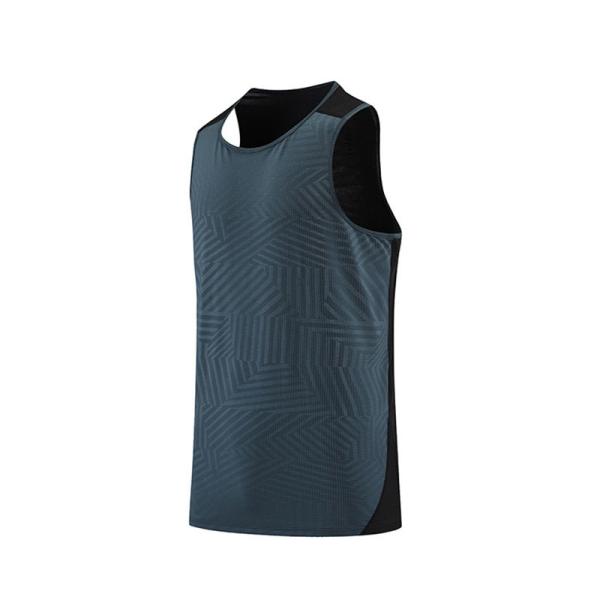 Moisture Wicking Summer Mens Vest Leisure Sports Breathable Quick Drying Elastic Cool