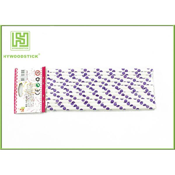 100% Recycled Party Paper Straws For Kids / Adults Food Grade OEM