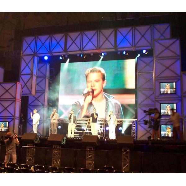 Energy Saving Rental LED Display Screen , P4 Stage LED Display Slim Panel Light Weight
