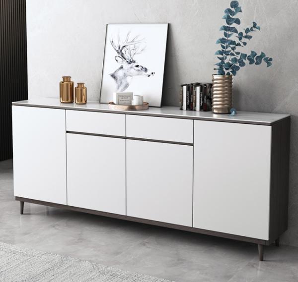 1800mm Width 850mm Height Silm Granite Top Cabinet with 4 Flat Doors