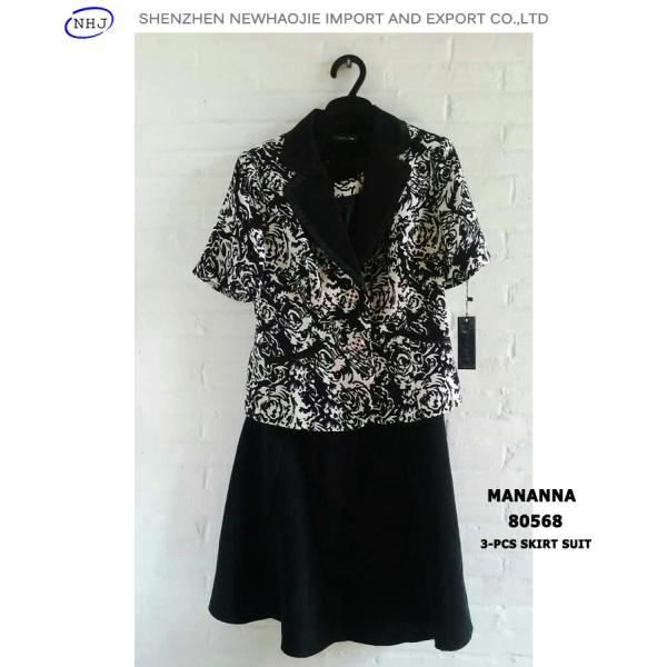 Latest ladies 3pcs skirt suit ,wholesale suit jacket/ladies suits/