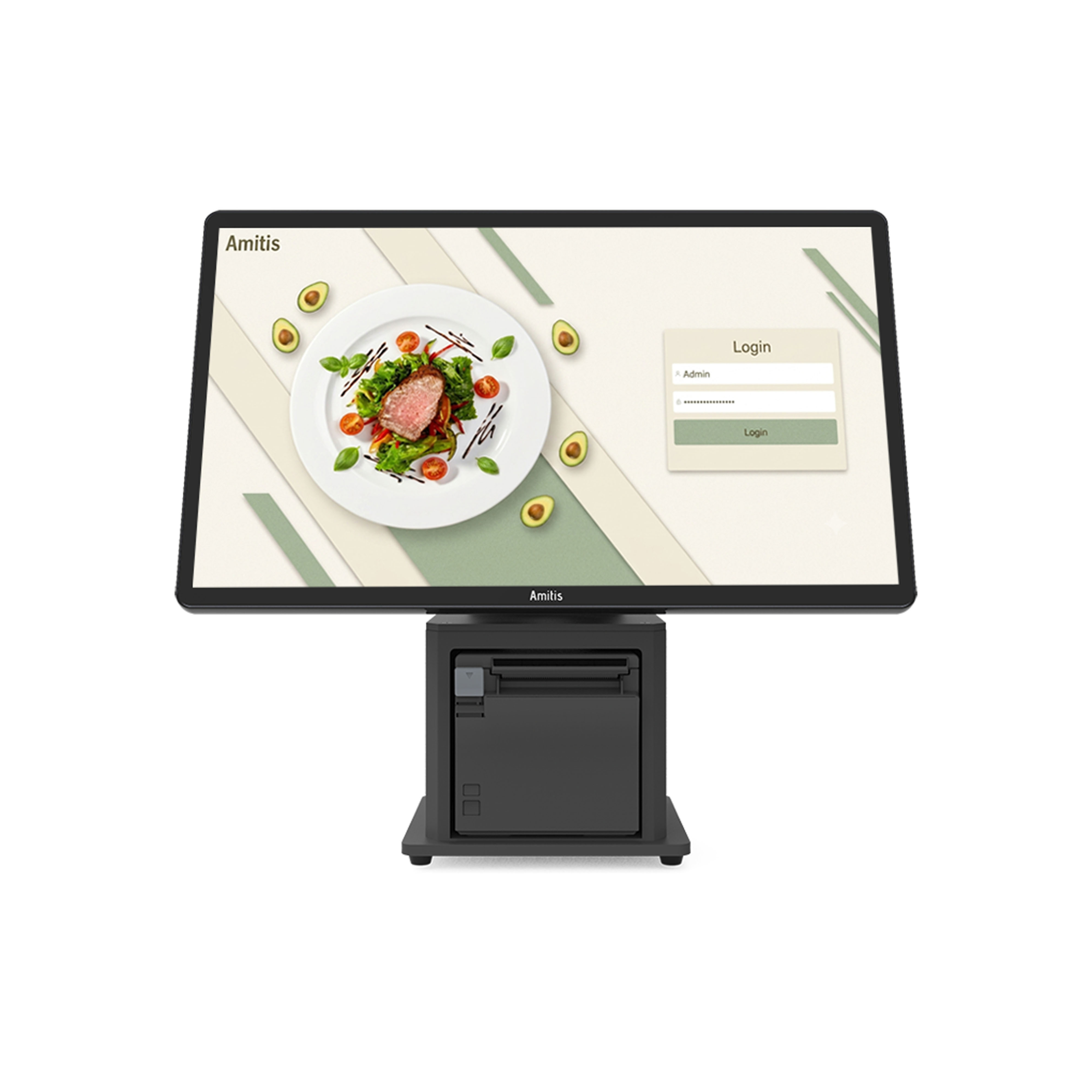 21.5 Touch Windows All In One POS Terminal With Intel i5-7200U 8GB RAM 128GB SSD