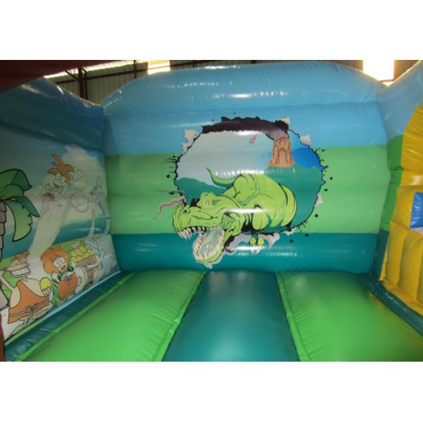 Combo de dinossauro inflável clássico bonito/combo inflável de dinossauro pequeno Combo de salto de dinossauro inflável tamanho pequeno saltitante