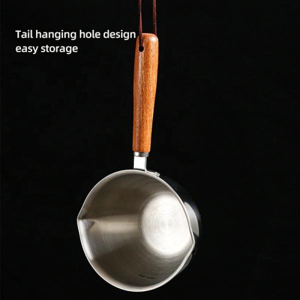 High Quality 304 Stainless Steel Measuring Cup Cooking Pot Sauce Scoop Heating Oil Pot