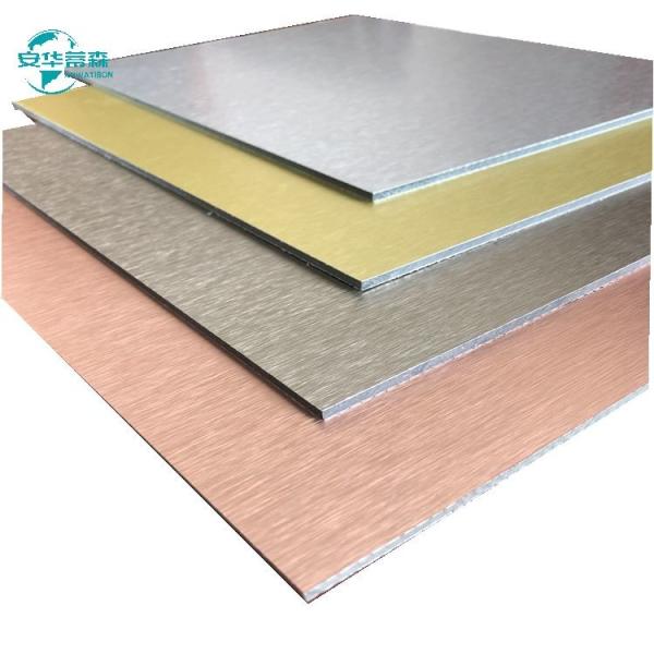 2440mm Length Brushed ACP Aluminum Composite Panel with Excellent Weather Resistance and Brushed Surface Finish