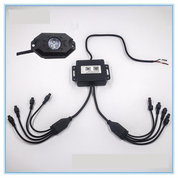 8 Pods 2 Inch 9w Color Changing Rock Lights , IP68 Rgb Bluetooth Rock Lights