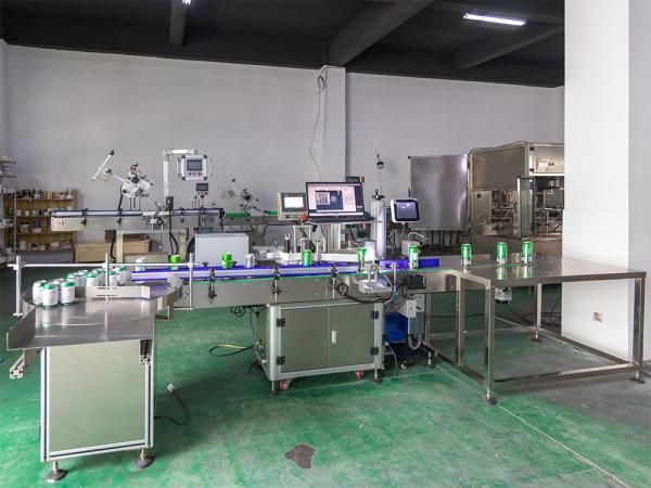 Automatic Round Bottle Labeling Machine with Visual Camera Positioning