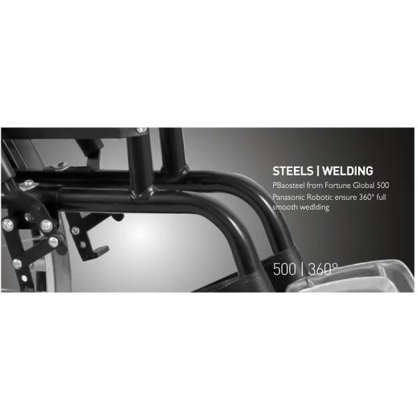 ODM Hôpital Medicaid Pharmacie Fauteuil Roulant Conception Ergonomique Acier Chromé