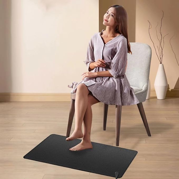 Eco-friendly Grounding Pet Pad Conductive Leather Foot Mat With Holes for Earthed Anti-static With 15ft Cord