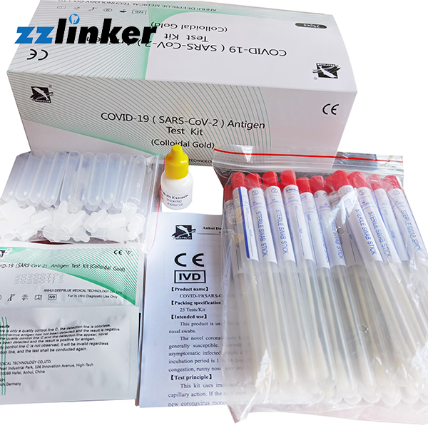 Kit rapide d'essai d'antigène des résultats 25pcs de FDA de la CE