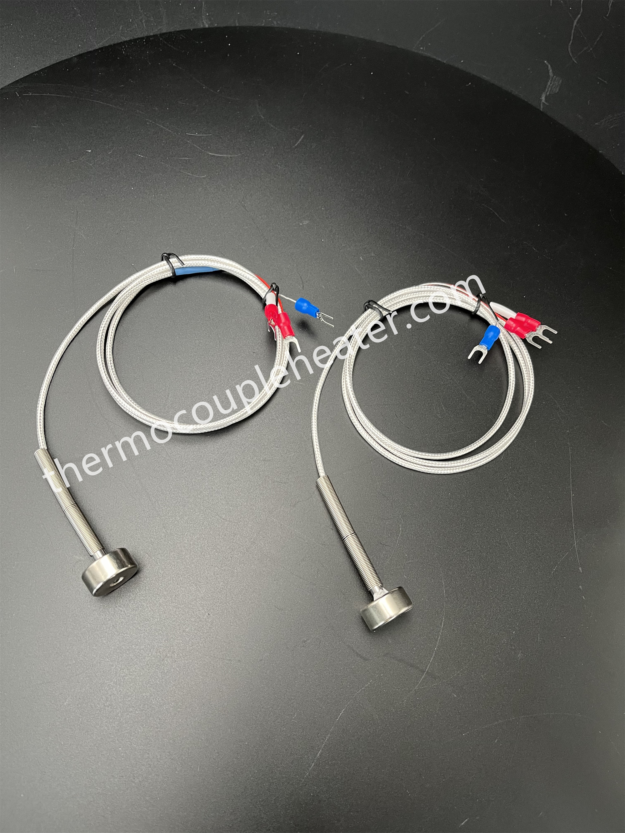 PT100 Magnetic Surface Temperature Sensor with metal mesh Lead [-50...450°C]