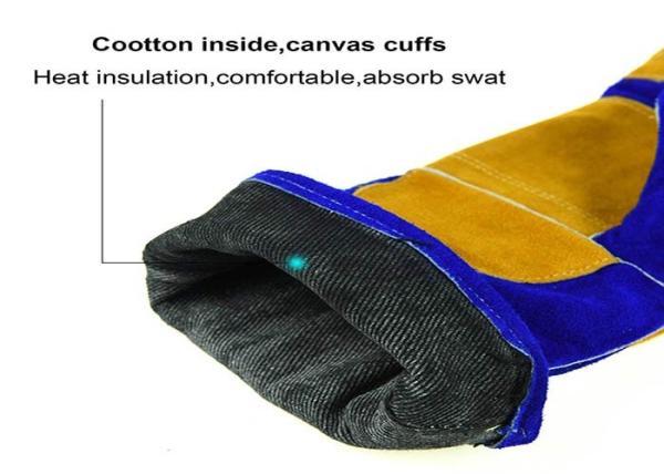 Durable Long Sleeve Heat Resistant Gloves Wrist Stitching Reinforcement Design