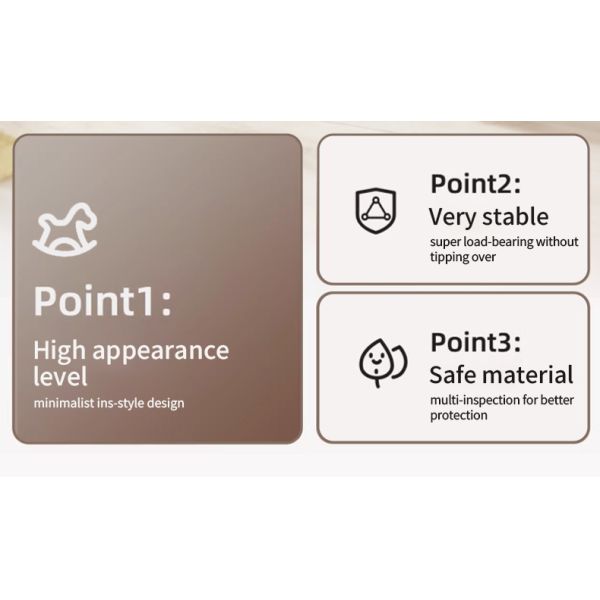 Pull-Along Rocking Horse Toy for Toddlers, 2-in-1 Ride-On & Rocking Horse, Eco-Friendly PE Material, Safe Baby Ride-On Toy for Indoor & Outdoor Play