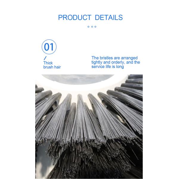 Промышленная круглая щетка ролика чистки нейлона для фруктов и овощей