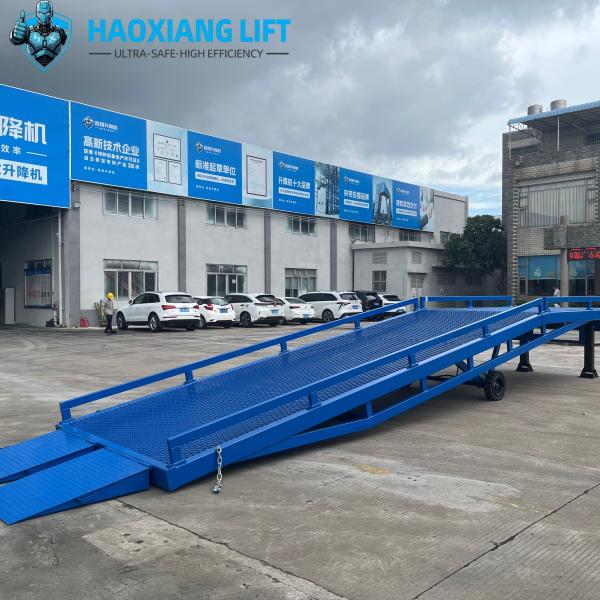 Dock Ramp for Container Unloading - Easy Mobility & Durable Steel Build - Fits Hydraulic Handling Equipment