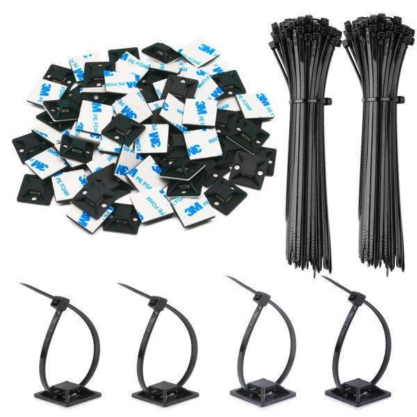 Multi Purpose Cable Ties Mounts Customized Reusable High Durability