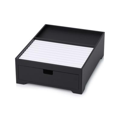 Customized 210*270*85mm acrylic hotel amenities box , toothbrush container for 5-star hotel