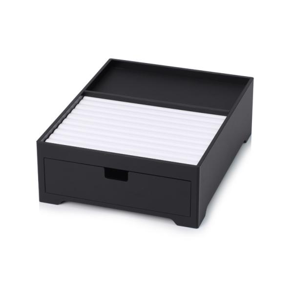 Customized 210*270*85mm acrylic hotel amenities box , toothbrush container for 5-star hotel