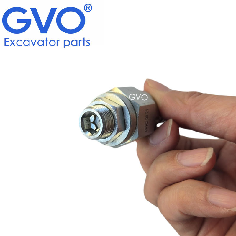 GVO PRRS-08 Pilot Relief Valve Oil Source Valve Pressure Safety Relief Valve for SY XE60 75 135 150 Excavators