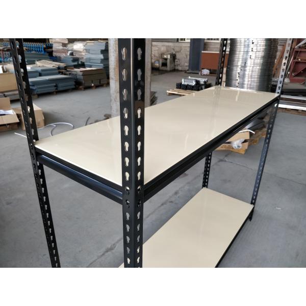 Light Duty Rivet Rack Shelving , Steel Material Boltless Warehouse Shelving