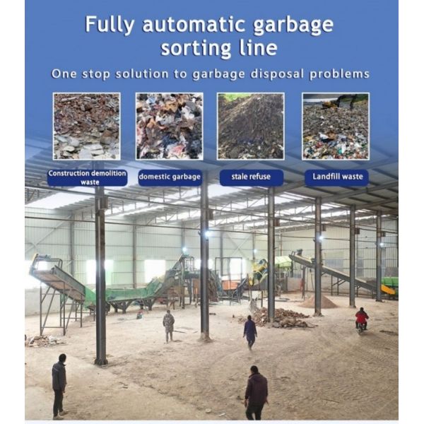 Construction Demolition Separation Machine Automatic Garbage Recycling Waste Sorting Plant Line System