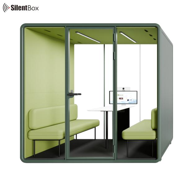 Acoustic Quiet Soundproof Office Phone Booth Room Indoor Big Size Recording Studio Booth Office Pod Soundproof for Work