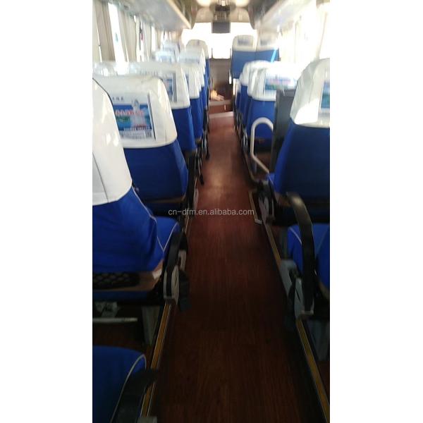 LHD Steering Position Luxury Diesel CNG 60 Seater Coach Bus with 6 Tires