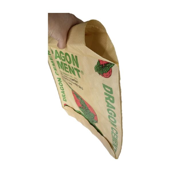 Sac tissé de ciment de 25 KG 40 KG 50 KG Sac de ciment vide Sac à valve en PP pour l'impression industrielle et flexographique