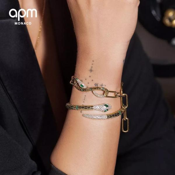 Exotic Snake Guardian Women'S Sterling Silver Bangles Handwear