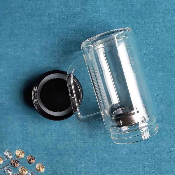 Normal Empty Vacuum Insulated Glass Sublimation Water Bottle with Customized Branding
