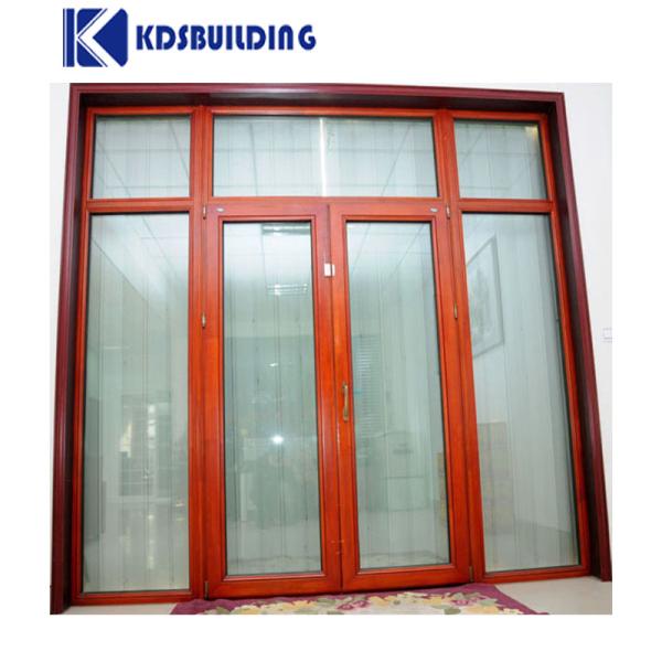 KDSBuilding Best Price Commercial Store Front Casement Glass Wooden Door Design Pictures