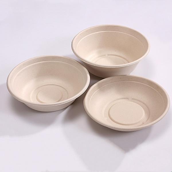 120 Degree Oil Resistant Biodegradable Sugarcane Bagasse Plates Takeaway Bowl With Lid