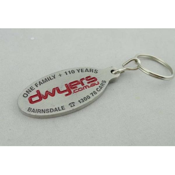 Antique Silver Plating Promotional Keychain Soft Enamel with Custom Logo