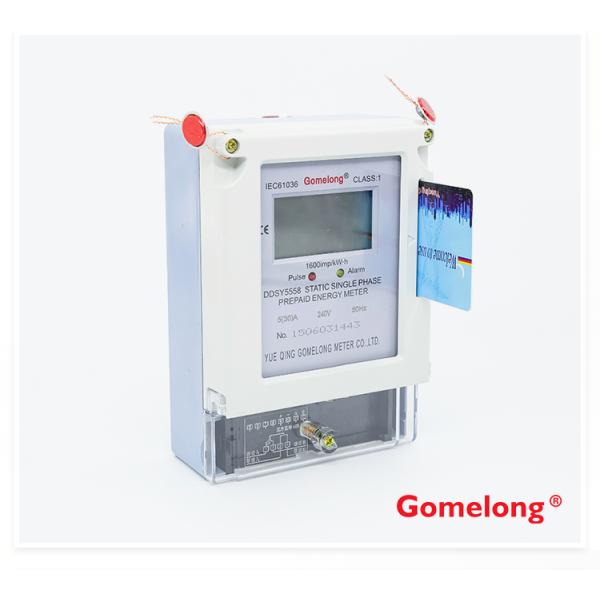 2022 New Products Outdoor  Single Phase Card Slot Electric Prepayment  Electronic Energy Meter