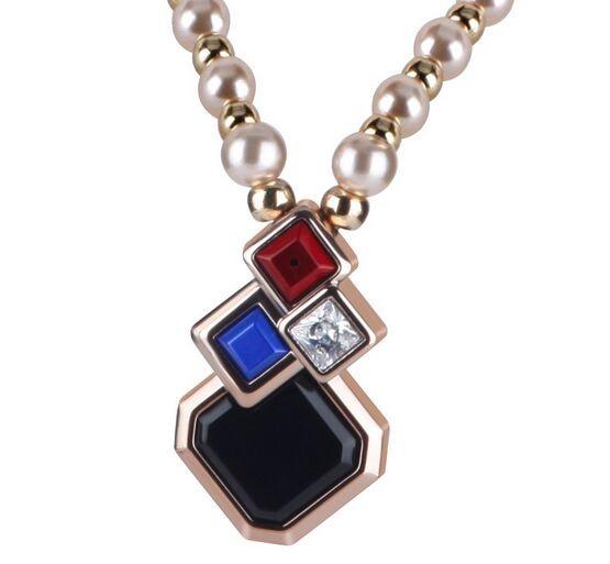 Fashion Creative Pearl Necklace Bluetooth Headphone Earphone for Girls MH-01