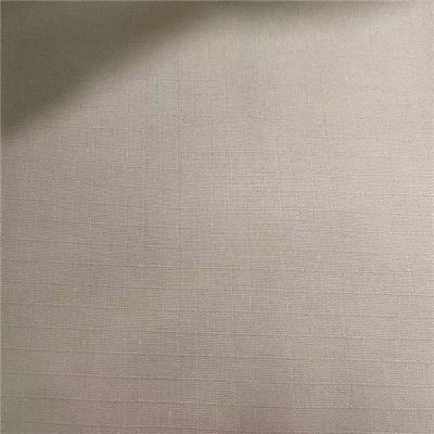 Uniform 60 Cotton 40 Polyester Fabric Ripstop 20SX16S 0.5CMX0.5CM 220gsm 150cm PU Coated fabric
