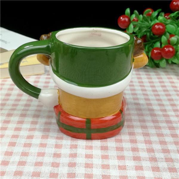 La modélisation 3D créative de la tasse 400ml de Noël couplent la tasse animale Handcrafted par cadeau de festival de tasse de lait de petit déjeuner de tasse de café