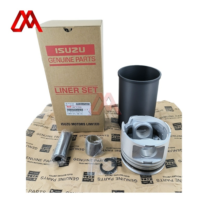 Cylinder Liner Kit 5-87811694-0 5878116940 for ISUZU NPR 4HF1 Truck Engine Parts Cylinder Sleeve Assembly