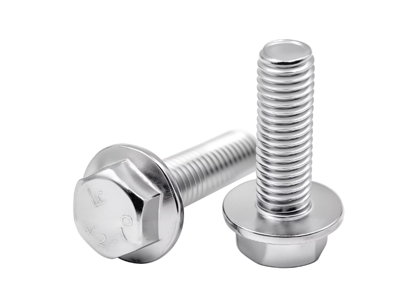 M14 SS304 SS316 A4-70 A4-80 METAL BOLT Hex Serrated Flange Bolt DIN6921