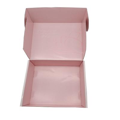 Custom Order Pink Cardboard Paper Postal Boxes for Environmentally Friendly Packaging
