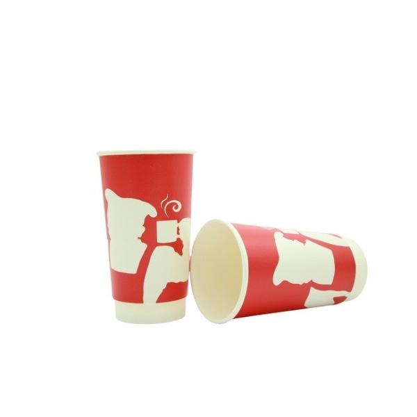 20oz Custom Hot Cups Compostable Paper Cups Leak Proof For Hot Drinks