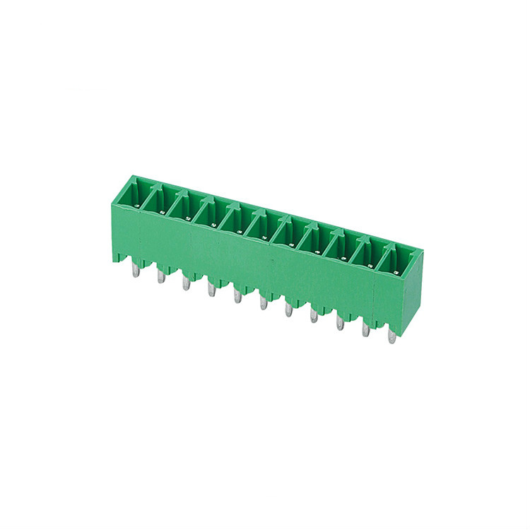 Доска терминального блока заголовка PCB Pin блока терминала 2 до 24 PCB зеленого цвета HQ15EDGVC-3.5/3.81 электрическая